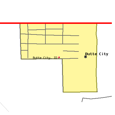 Butte City map
