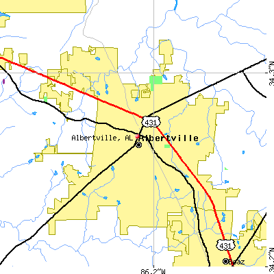 Albertville map