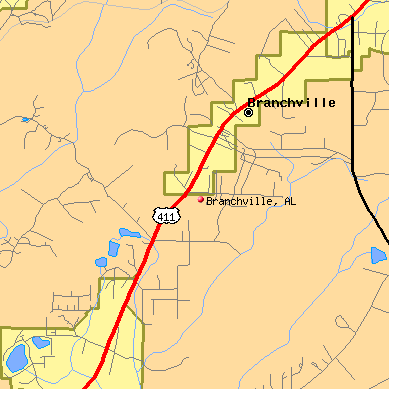 Branchville map