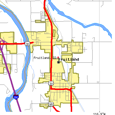 Fruitland map