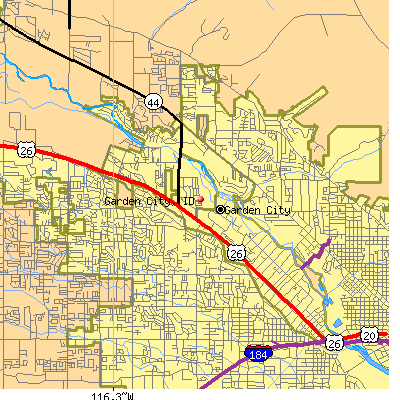 Garden City map