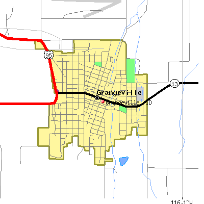 Grangeville map