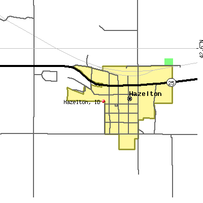 Hazelton map