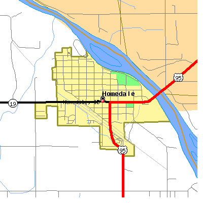 Homedale map
