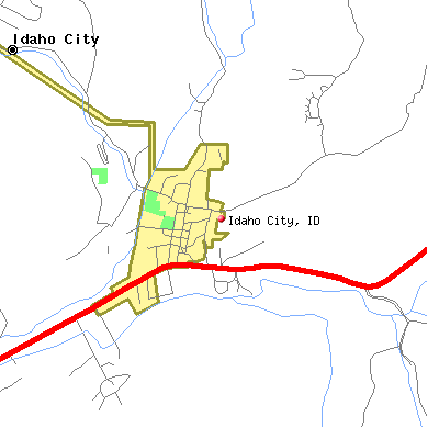 Idaho City map