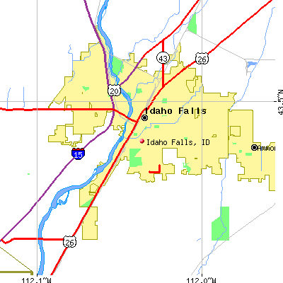 Idaho Falls map