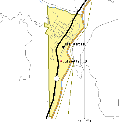 Juliaetta map