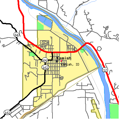 Kamiah map