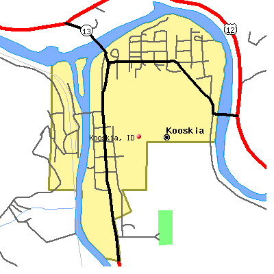Kooskia map