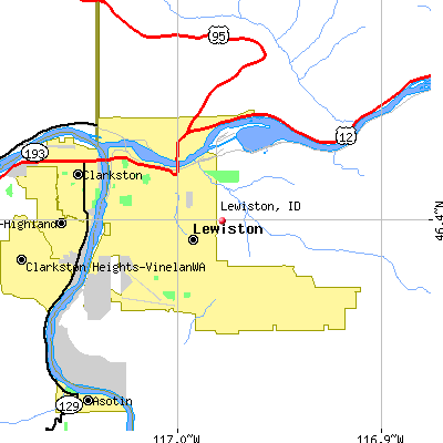 Lewiston map