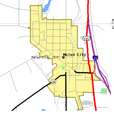 Malad City map