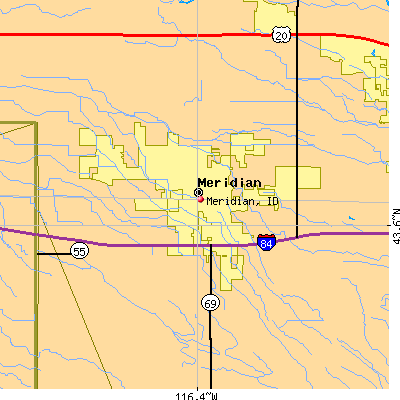 Meridian map