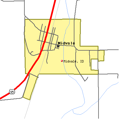 Midvale map