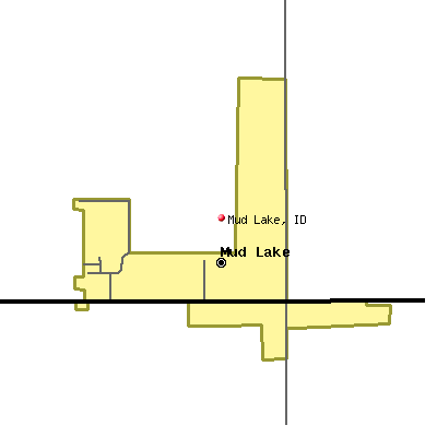 Mud Lake map