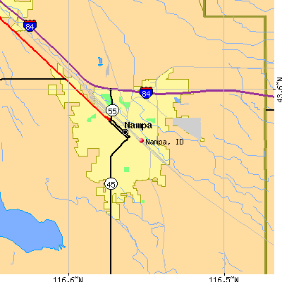 Nampa map