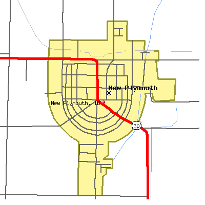 New Plymouth map