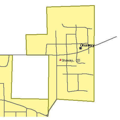 Onaway map