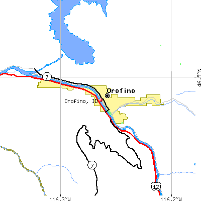 Orofino map
