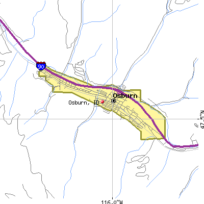 Osburn map