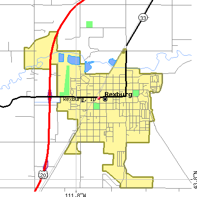 Rexburg map