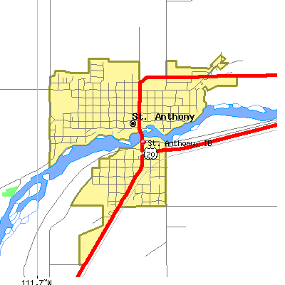 St. Anthony map