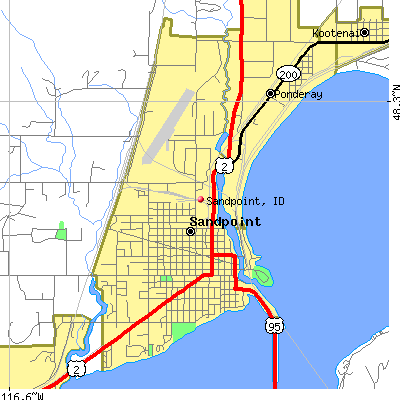 Sandpoint map