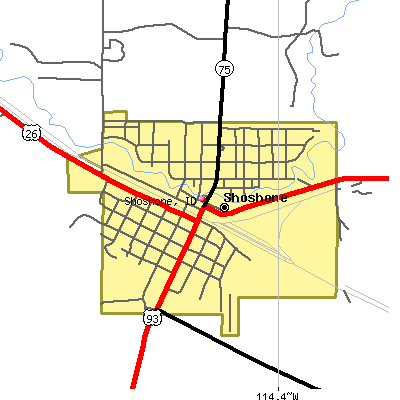 Shoshone map