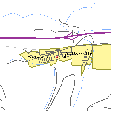 Smelterville map