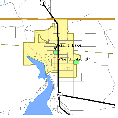 Spirit Lake map