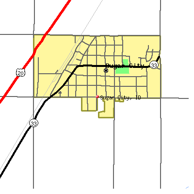 Sugar City map