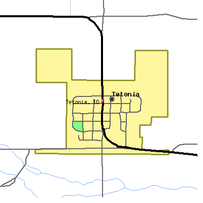 Tetonia map