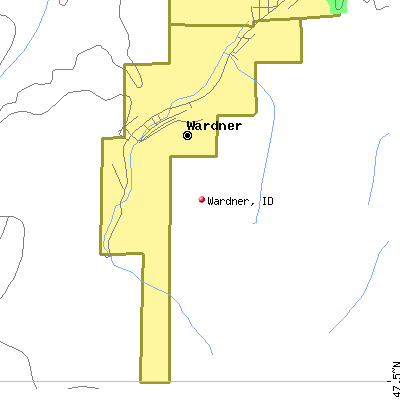 Wardner map