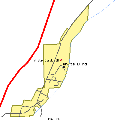 White Bird map