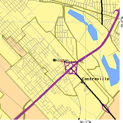 Alorton map
