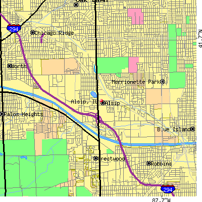 Alsip map