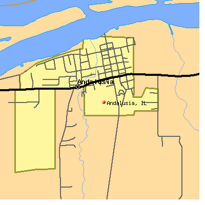 Andalusia map