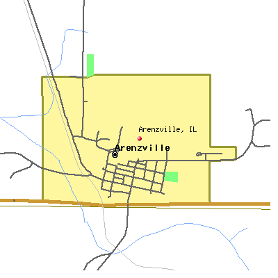 Arenzville map