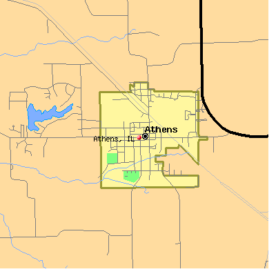 Athens map