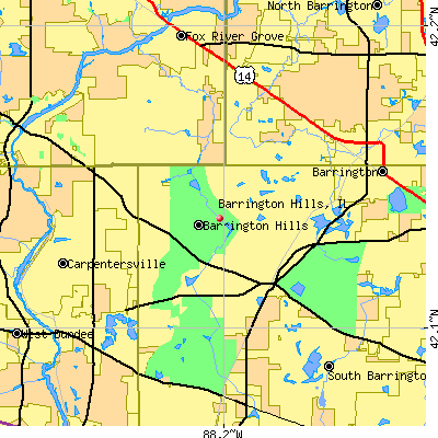 Barrington Hills map