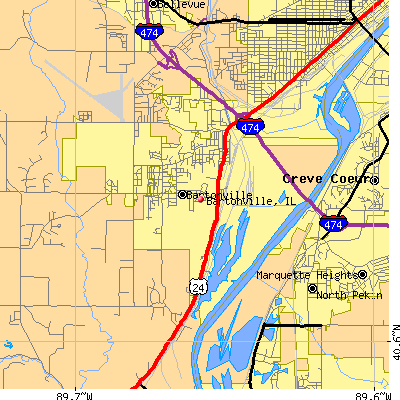 Bartonville map