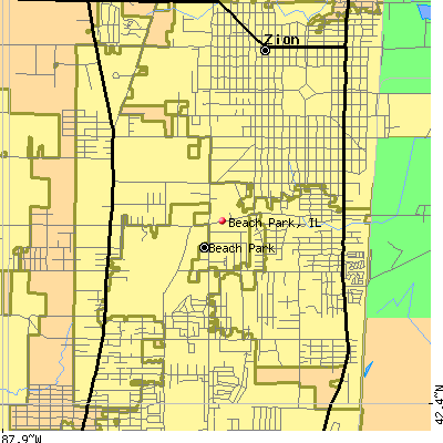 Beach Park map