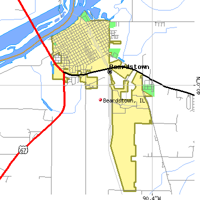 Beardstown map