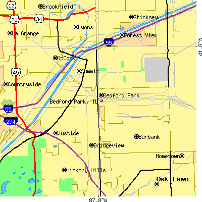 Bedford Park map