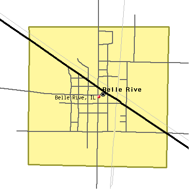 Belle Rive map