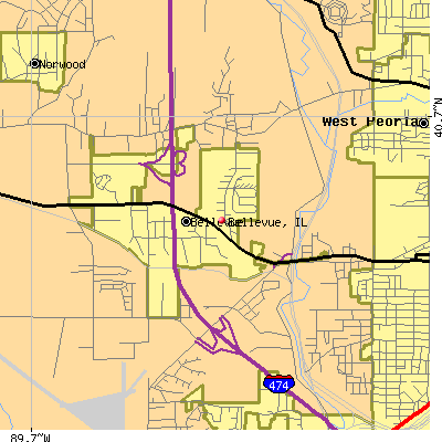 Bellevue map