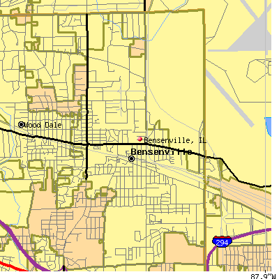 Bensenville map