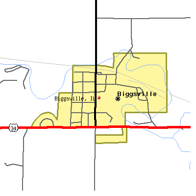 Biggsville map
