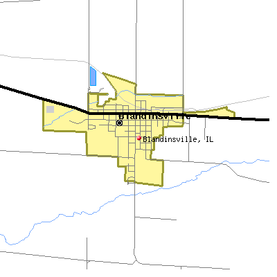 Blandinsville map
