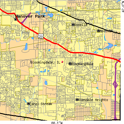Bloomingdale map