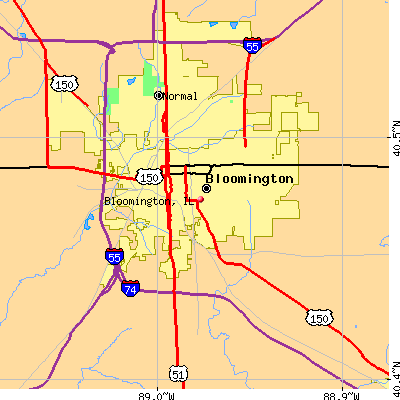 Bloomington map